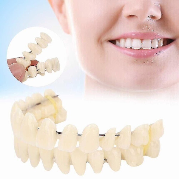 Smile Snap On Falske Tenner Øvre Nedre Dental Veneers Proteser Tann Deksel Sett