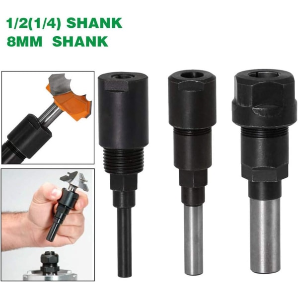 Collet-utvidelser Router chuck-utvidelser og trimmer Carving maskin-utvidelser Trefresemaskin chuck-holdere Fresing