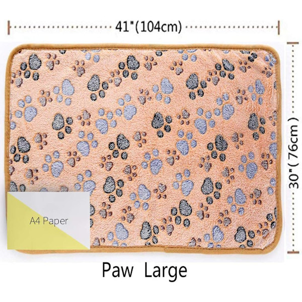 1 pakke 3 tæpper super bløde fluffy premium fleece kæledyr tæppe flannel tæppe til hund hvalp kat kat pote stor