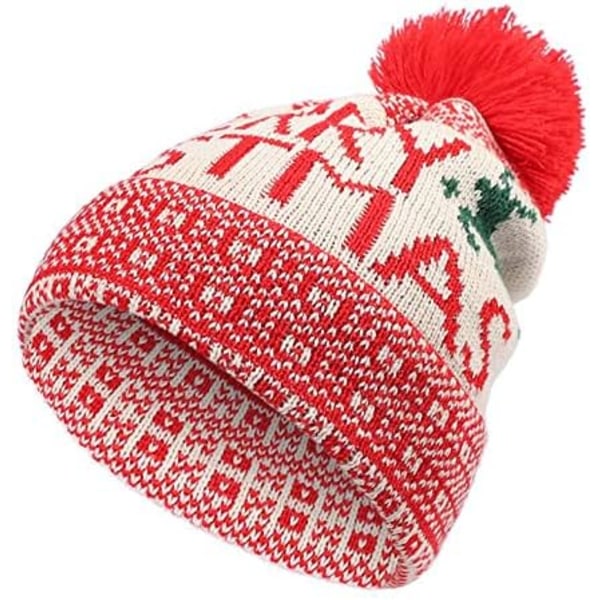 Naisten ja miesten syksyn ja talven neulottu hattu Paksu pehmeä lämmin paksu pipo cap Neulo lämmin hattu pehmeä hattu jouluksi