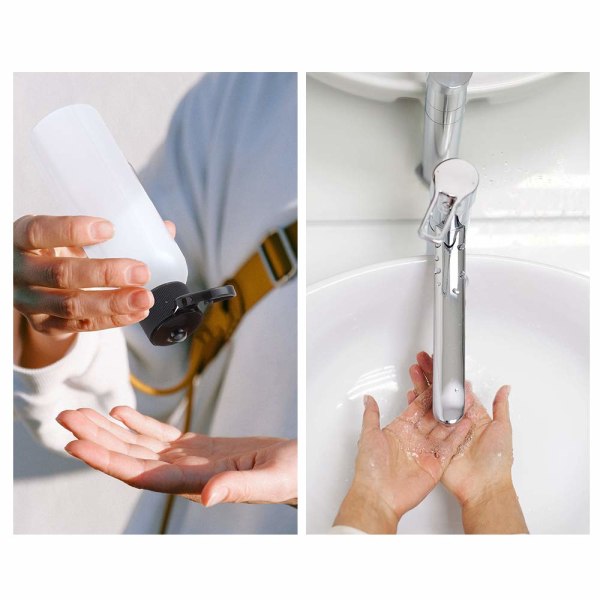 3,4 oz reiseflasker med flip-lokk (5 stk) tomme gjennomsiktige dispenserbeholdere for reisekosmetikk (100 ml, klar)