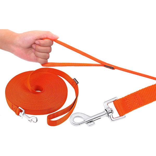Hvalpe Lydighed Tilbagekaldelses Træning Lang Hundeline - 20 fod 30 fod 50 fod 15 fod Lang,Camping50 Fod (Pakke med 1)Orange
