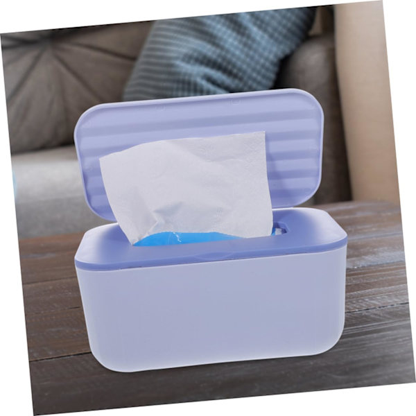 2 stk. Æske Pp Desktop Tissue Box Desktop Vægmonteret Dobbelt Formål Vådservietter Box Med Låg Rejse Vådservietter Box Firkant Tissue Box Plastikbeholder