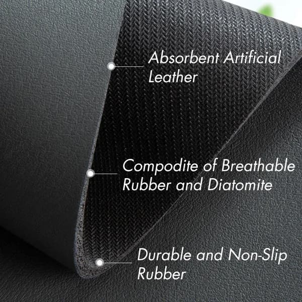Kjøkkenbatteri Absorberende matte Silikon Vask Sprutbeskyttelse grå gray 13.8*38cm