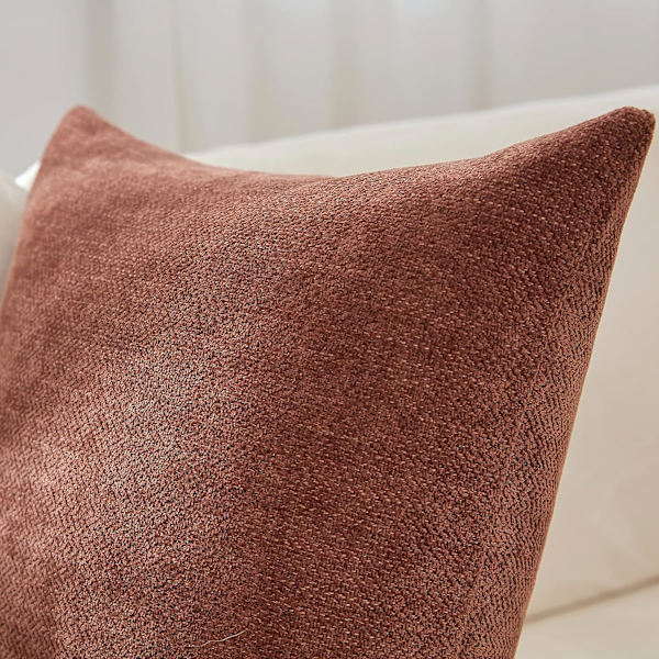 Kuddöverdrag 20x20 tum 2-pack, rostfärgat dekorativt kuddfodral, soffa, vardagsrum fyrkantigt karakteristiskt kuddfodral