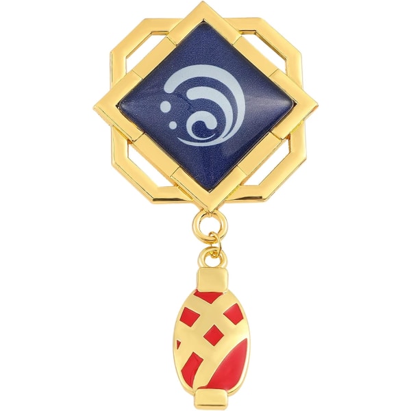 Genshin Impact Vision Lysende Nøglering, Guld Spil Figur Nøglering Vedhæng Nøglering Tilbehør Cosplay Kostume Gaver