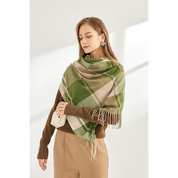 Dam vinterhalsduk kashmir känsla pashmina sjal omslag mjuka varma filt halsdukar för kvinnor BX11