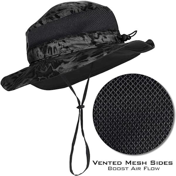 Sol Armis UPF 51 Boonie Hat - Aurinkosuojahuivi, kalastushattu, ranta- ja vaellushattu, melonta, soutu, kajakkihattu