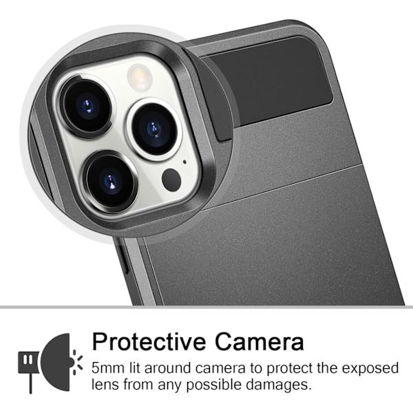 iPhone 13 Pro Max -kotelo lompakko, luottokorttipidike, ID-paikka, liukuva ovi, piilotettu tasku, miehille ja naisille, naarmuuntumaton, kaksikerroksinen