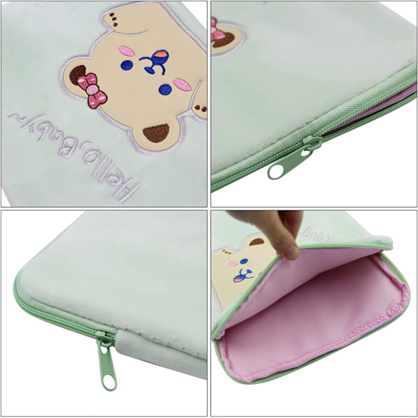 9-11 tommer plys søde kanin laptop sleeve taske iPad beskyttende etui tablet cover notebook opbevaringspose til mænd kvinder piger drenge