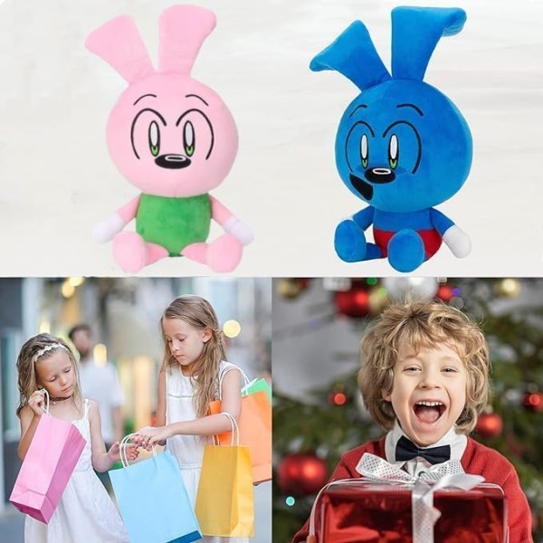 2st Riggy plysch, 10" söt Riggy Bunny Plyschleksak för fans Present - Mjuk fylld figurdocka för barn och vuxna -Halloween