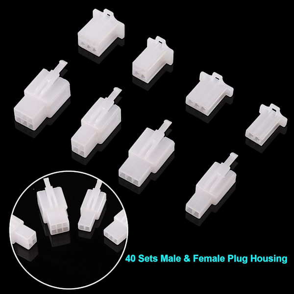 380PCS 2.8mm auton liitin sarja 2 3 4 6 nastainen auton sähköjohto liitin sarja moottoripyörälle moottoripyörälle