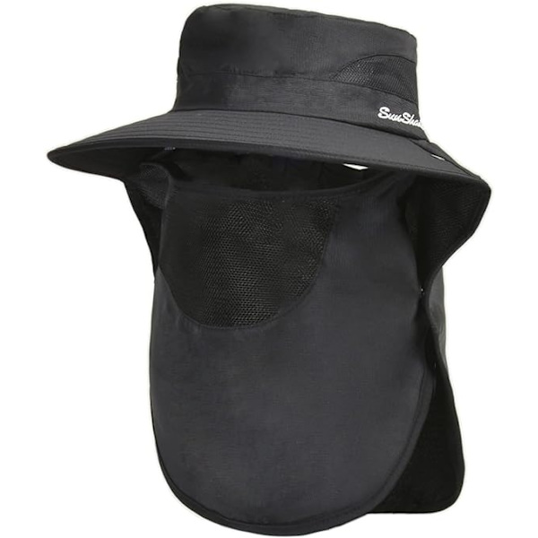 Dame Ponytail Sommer Sol UV Beskyttelse Hat Foldbar Bred Skygge Boonie Hatte til Strand Safari Fiskeri