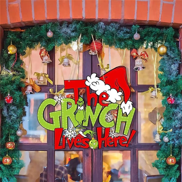 Juletrepynt i tre - THE GRINCH LIVES HRER