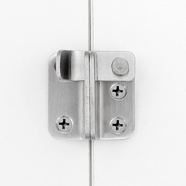 2 pakker Flip-låse, 1,81”x1,77” børstet nikkel rustfrit stål fortykket Heavy Duty Hasp ladeport lås