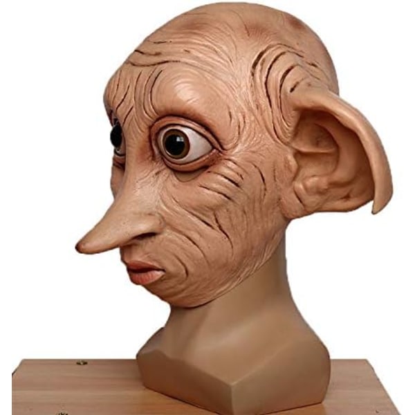 Dobby Lateksimaski Halloween-naamiaisiin, naamiojuhliin, cosplayhin, koko pään peittävä naamio, asuste, naamiointirekvisiitta