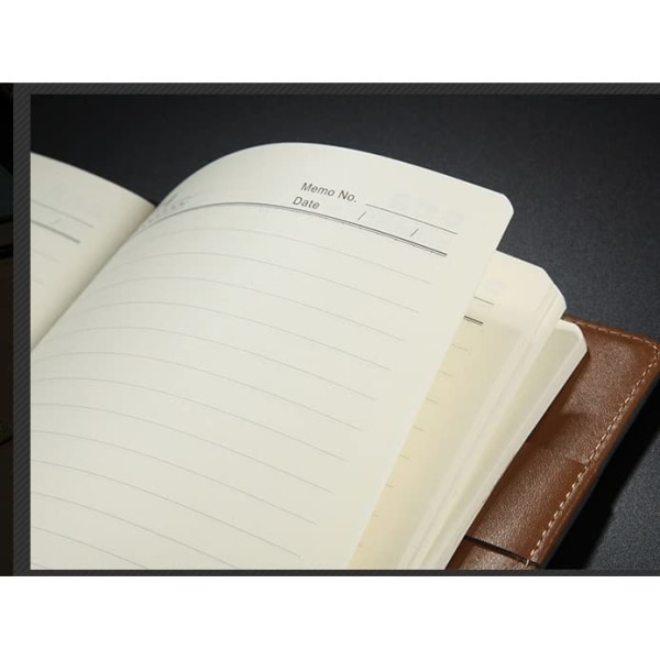 Creative Office Läder Notebook B5 Dagsplanerare Agenda Inbunden Notebook A5 Affärsdagbok Anteckningsblock Cover