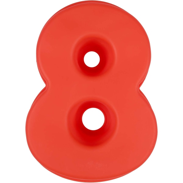 Kageform Silikone Tal Stort Nummer 7 Bageform Bagning Fødselsdag Jubilæum Fødselsdagskage 20 X 25 Cm (Multi-Way)-8-Rød