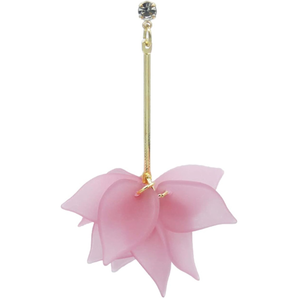 Heyone 12 färger Guld Sommar Kul Tropisk Blomma Elegant Trendig Strand Dangly Dangling Semester Semester Kostym Smycken Boho Söta Örhänge