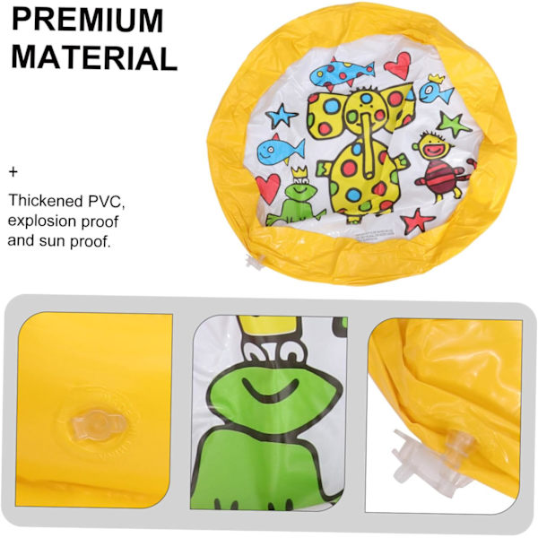 Oppustelig børnepool 1 stk. oppustelig svømmebassin baby oppustelig pool svømmebassin til hjemmet oppustelig børnepool oppusteligt vand