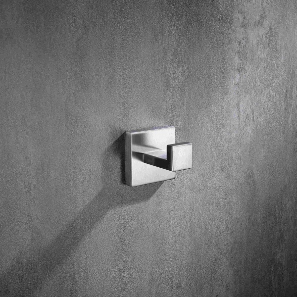 4-pak badeværelses håndklædekrog, til køkken, soveværelse, hotel - Moderne design Ubesværet montering Håndklædekroge, Børstet finish