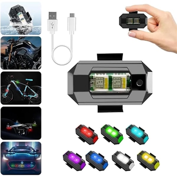 LED anti kollisionsljus ingen styrenhet Muentastard Super Bright LED sensorstr lkastare LED anti kollisionsblixtljus