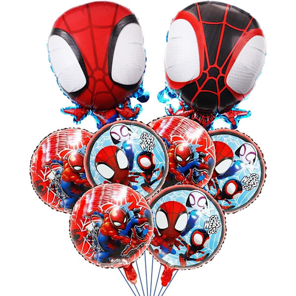 Spidey ja hänen Amazing Friends -foliopallonit, Spidey-syntymäpäiväjuhlan ilmapallokoristeet
