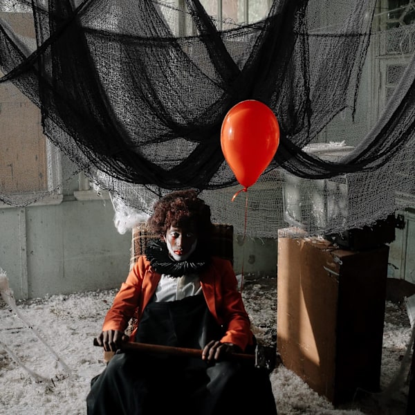 6 kpl Halloween-pelottavaa kangasta, Musta pelottava ja kummitusmainen kangas - 30 x 72 tuumaa Pelottava löysä kudottu pelottava kangas