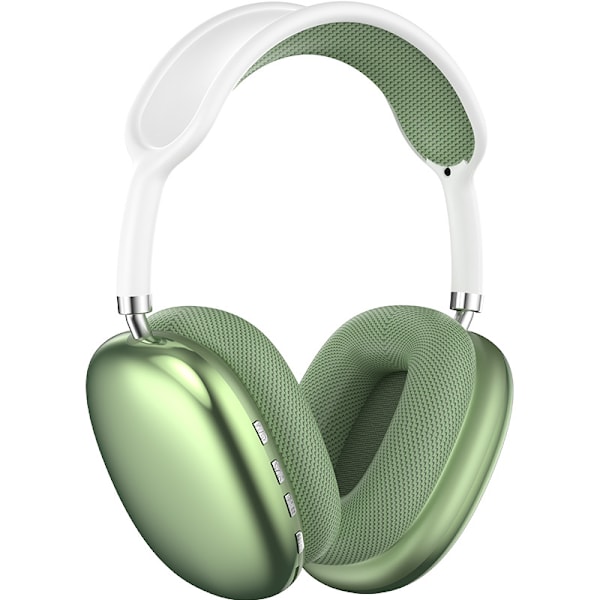 HERTZ H9 PRO MAX Kompatibel med AIRPODS MAX Hovedbånd med Skum Beskytter Størrelsesjusterbar Over-Øre Bluetooth Høretelefoner grön