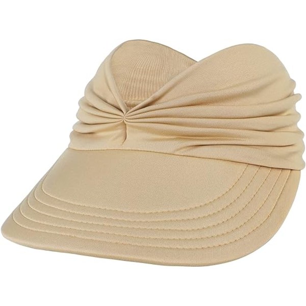 Sun Hats for Women UV Protection Sun Visor Wide Brim Summer Hats with Ponytail