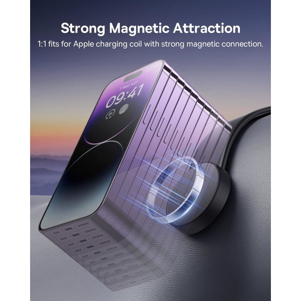 för Magsafe Car Mount, Magnetisk telefonhållare för bil, Magsafe Car Dash Mount Kompatibel med iPhone 14 13 12 Pro Plus Max Mini