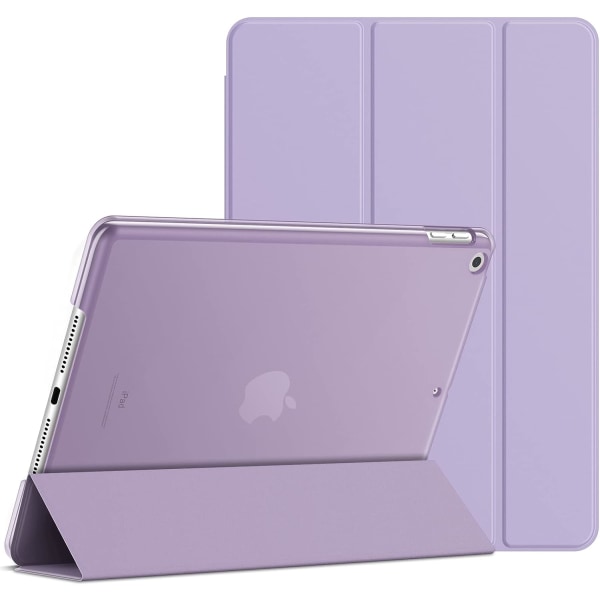 Case för iPad 10,2-tum (2021/2020/2019 modell, 9/8/7 generation), Auto Wake/Sleep Cover (ljuslila)