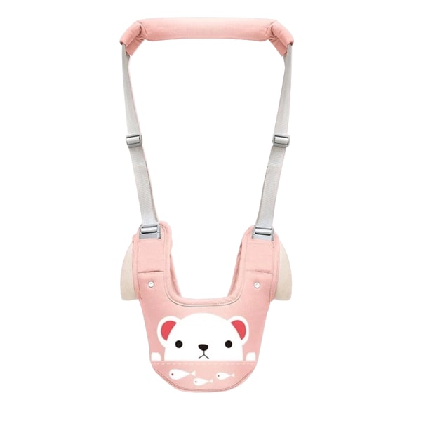 Baby Walkingsele - Handhållen Barnvagnshjälp - Toddler Infant Walker Sele Assistent Bälte - Rosa