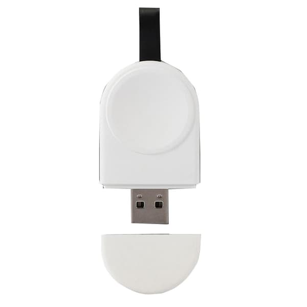 Smidig, portabel mini trådløs lader for iWatch Vit