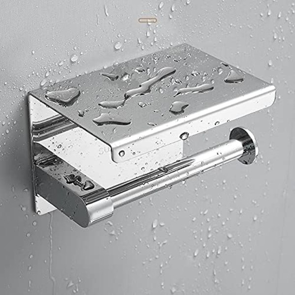 Kjøkkenrullpapir Selvhheftende Veggmontert Toalettpapirholder Rustfritt Stål Bad Tissue Håndkleholder