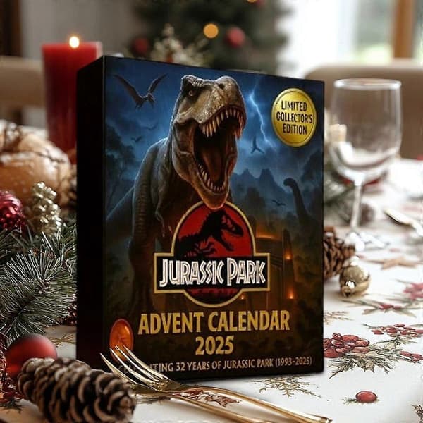 Jurassic Park kalender Jule Dinosaur Advent 2025 24 dager Akryl A