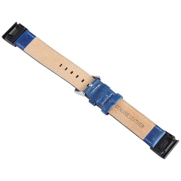 20 mm vanlig vevd lærreim for Garmin Fenix 7S