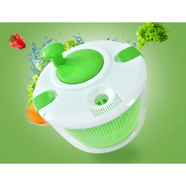 Salad Spinner  Large  Fruits and Vegetables Dryer Quick Dry Design BPA Free Dry Off & Drain Lettuce and Vegetable with Ease