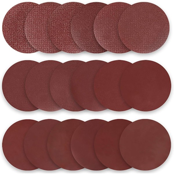 Slibeskive 125 mm sandpapir 102 ark Slibeskive P40/P60/P80/P100/P120/P150/P180/P240/P320 kompatibel med excenterslibere