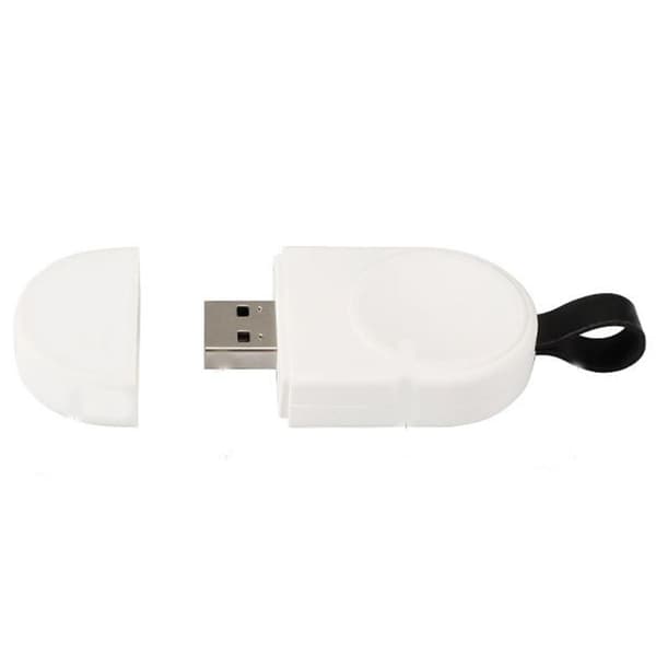 Smidig, portabel mini trådløs lader for iWatch Vit