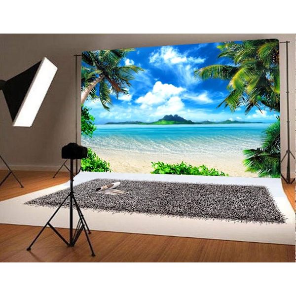 9x6ft Hawaii Havsstrand Fotografi Bakgrunder Hav Fotobås Bröllopsfest Dekoration Bakgrund Födelsedag Studio Rekvisita Vinyl