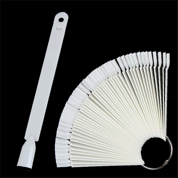2 sæt neglevisning negletips neglekunst tips stick præsentation neglekunst øveværktøj display (100 stk)