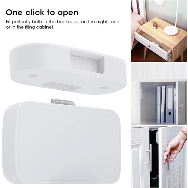 Bluetooth Smart Skap Lås - Usynlig Nøkkelfri Lås APP Fjernlås for Fil/Garderobe/Skoskap/Boks Sikkerhet