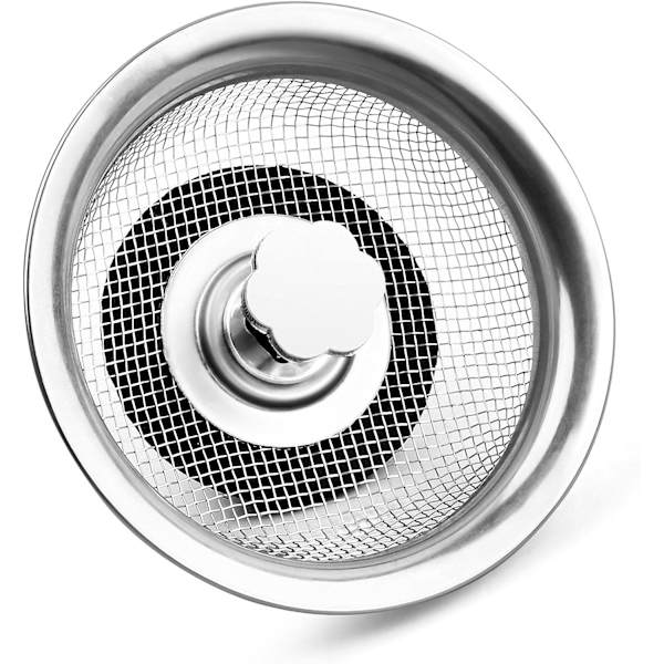 Rustfrit Stål Vask Si, Køkken Vask Si, Køkken Vask Affaldskurv, Køkken Vask Si Gitter Til Køkken Badeværelse Vask (84MM)