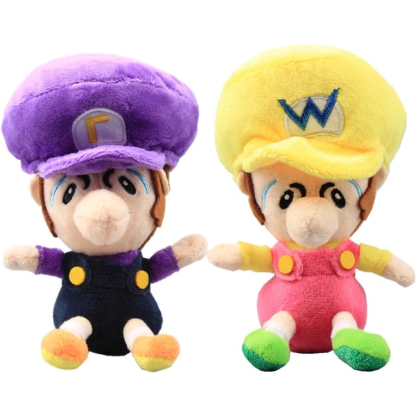 Baby Wluigi & Baby Wario Plysj 6'' Sett 2stk