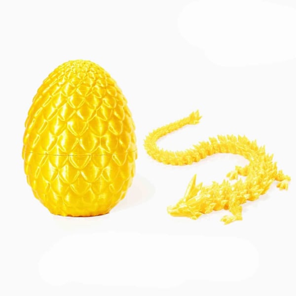 3D-printad Ledad Drake Med Drakägg 3D-printad Drake Kristalldrake 6