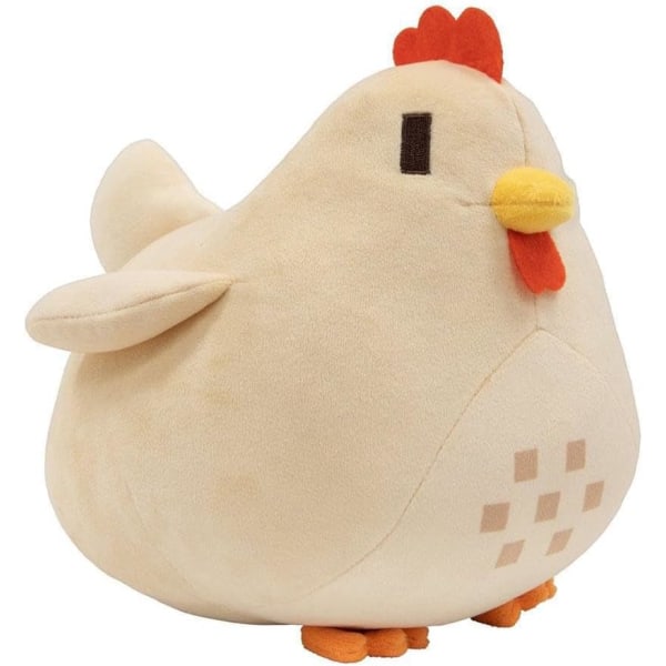 Animal Chicken Pehmo Doll Farm Kanan Pehmo täytetty pehmeä tyyny joulu, valkoinen