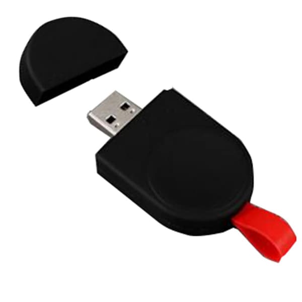 Smidig, portabel mini trådløs lader for iWatch Vit