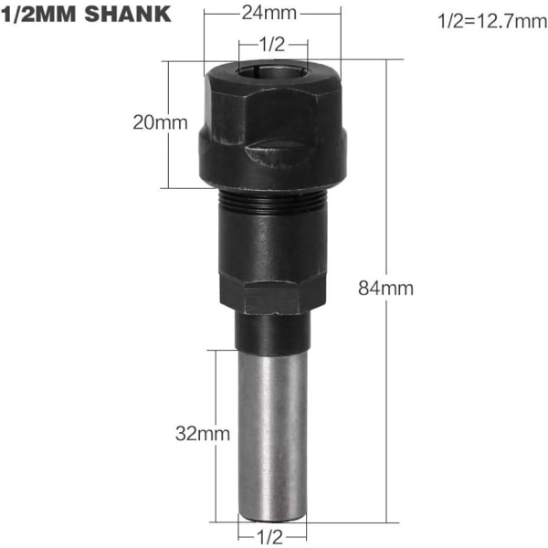 Collet-utvidelser Router chuck-utvidelser og trimmer Carving maskin-utvidelser Trefresemaskin chuck-holdere Fresing