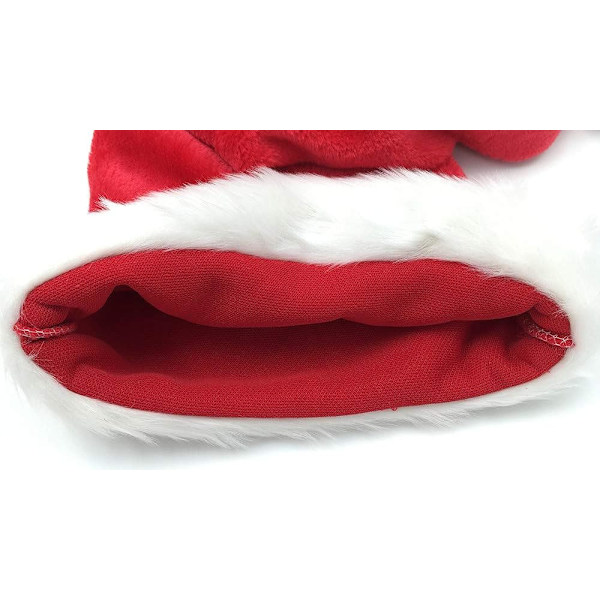 5 fot lång jultomteluva, överlång plysch jultomte jul långsvans mössa hatt (en storlek passar alla)